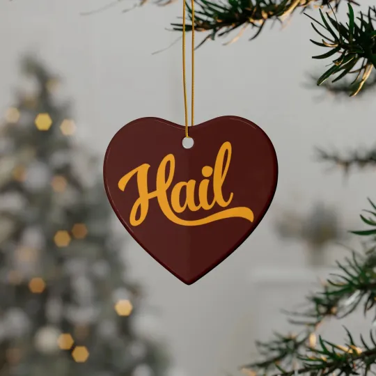 Discover Washington Hail Sports Ceramic Christmas Ornament - Holiday Tree Decoration
