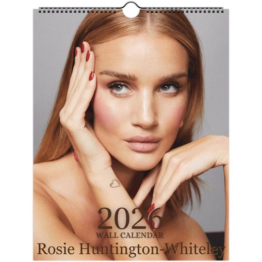 Discover Rosie Huntington Whiteley 2026 Wall Calendar US Holidays
