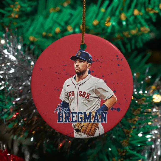 Discover Alex Bregman Inspired Design Ceramic Christmas Ornament - Boston Fans Tribute