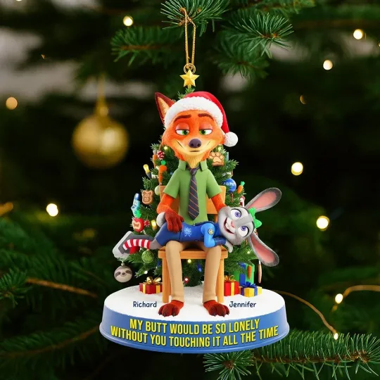 Nick Wilde Judy Hopps Christmas Ornament Zootopia Couple Christmas Ornament Gift