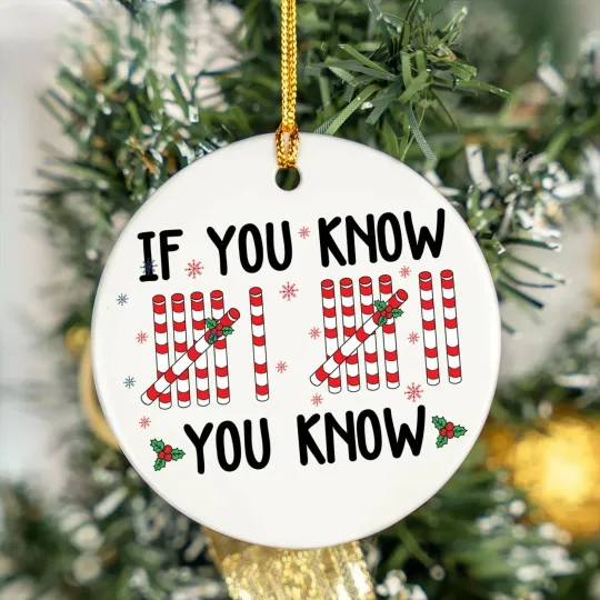 Discover You Already Know Six Seven Ceramic Christmas Ornament 67 Gen Alpha Xmas Gift