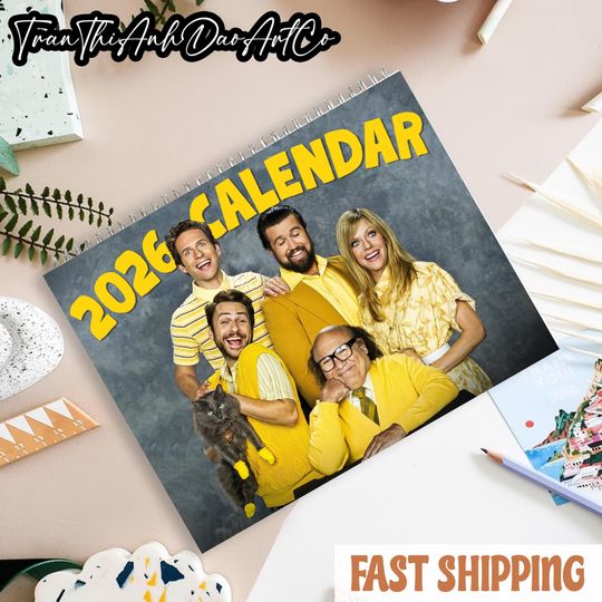 Discover It's Always Sunny In Philadelphia 2026 Wall Calendar, Retro Films Gift, New Year Movie Calendar, 3 Sizes Glossy & Matte