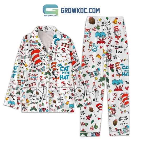 Discover The Cat in stovepipe hat Teacher Of Little Things Pajamas Set
