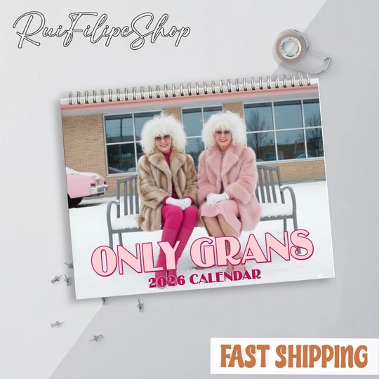 Discover Only Gran 2026 Vertical Wall Calendar, Humorous Grandma Theme, Fun Gift for Grandmas, Moms, Friends, and Calendar Enthusiasts