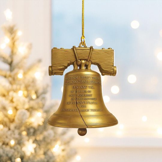 Discover Personalized Liberty Bell Christmas Ornament USA Patriotic Christmas Ornament 250th Anniversary United States of America Ornament
