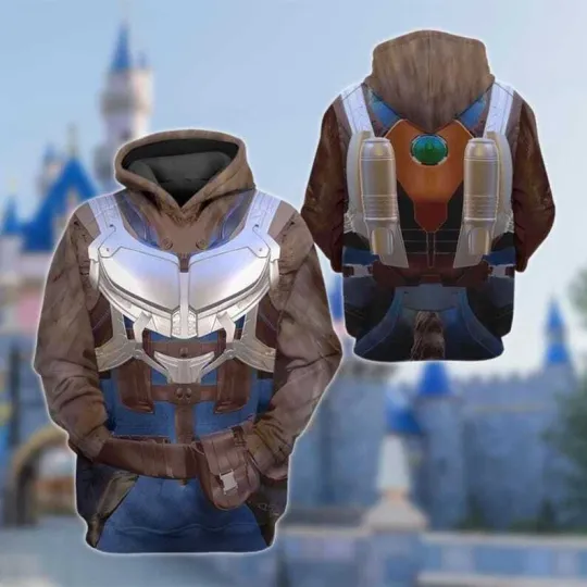 Guardian Of The Galaxy Costume 3D Hoodie, Rocket Raccoon Cosplay, Halloween