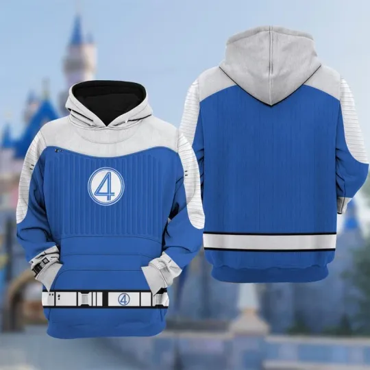 Ben Grimm Thing 3D Hoodie T-Shirt, Fantastic Four First Steps Sweatshirt, Avenge