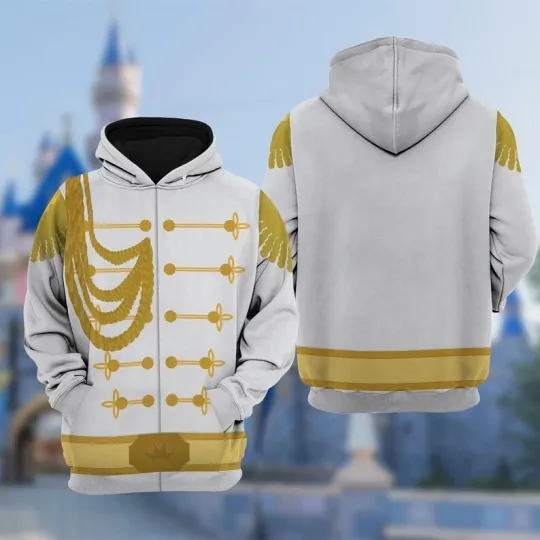 Discover Prince Charming Costume 3D Hoodie, Cinde Halloween Costume For Family