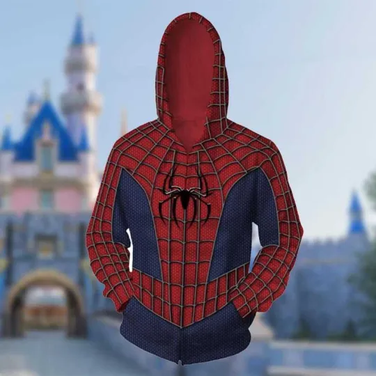 Discover Spider Man Inspired Halloween Costume 3D Hoodie, Peter Parker Cosplay Costume