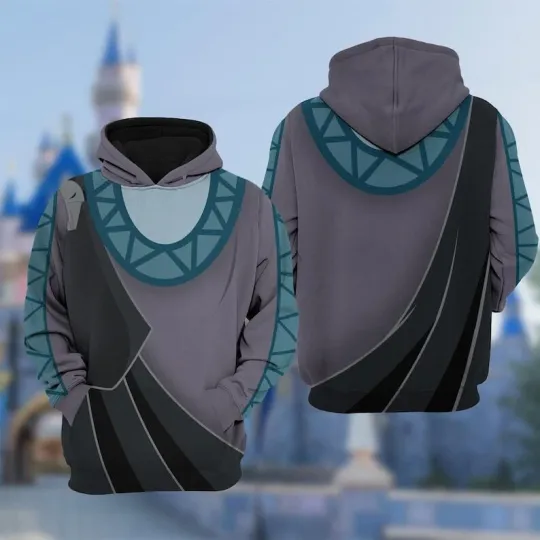 The Hades Costume 3D T-Shirt, Hercules Antagonist Cosplay Costume Hoodie Villain