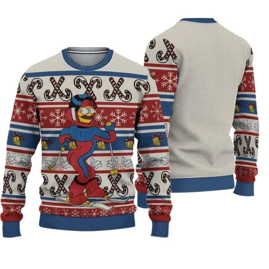 Discover "Stupid Sexy Flanders" Simpson Funny Cartoon Ugly Christmas Sweatshirt