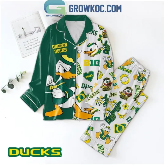 Discover Oreg ducks Just Duck It Go Ducks Polyester Pajamas Set