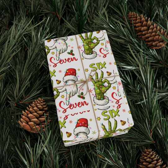 Discover Six Seven Christmas Wrapping Paper with Santa Character | Holiday Gift Wrap 2025
