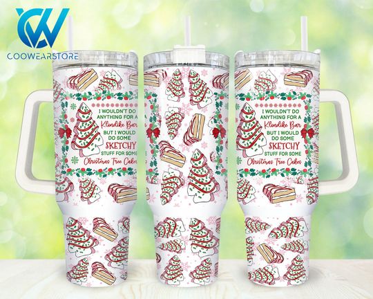 Discover Christmas Tree Cakes 40oz Tumbler Wrap Png, Merry Christmas 2 pieces 40 oz Tumbler Png, Christmas Tumbler 40oz Png, Sublimation Designs