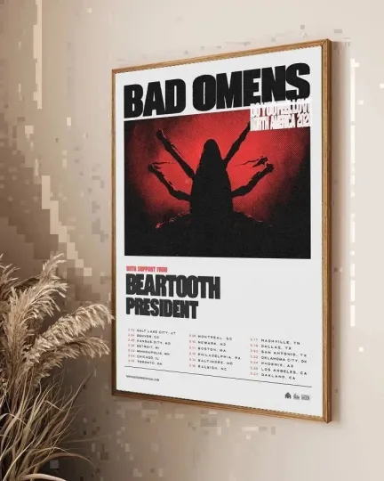Discover Bad Omens Do You Feel Love North America 2026 Schedule Cities Tour Poster