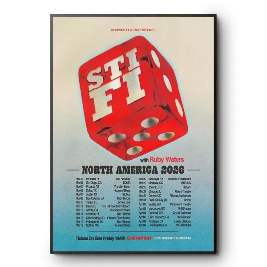 Discover Sticky Fingers North America 2026 Tour Poster