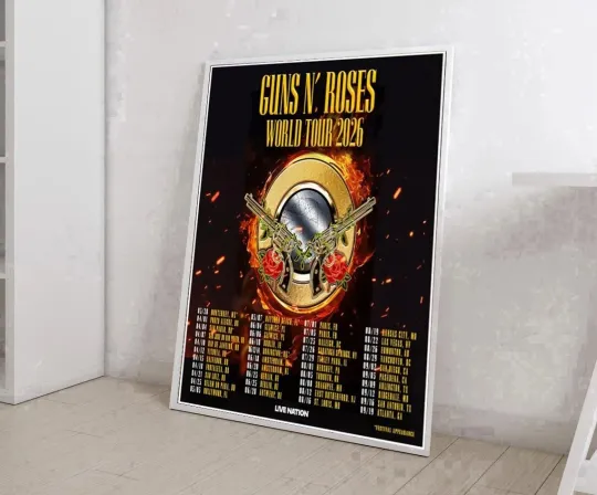 Discover Guns N Roses World Tour 2026 Poster