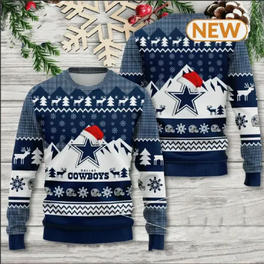 Discover Cowboys Ugly Christmas Sweater Fan Gift For Christmas