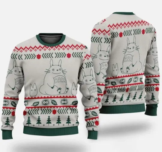 Anime Ghibli Totoro Ugly Christmas Sweater Gift For Christmas