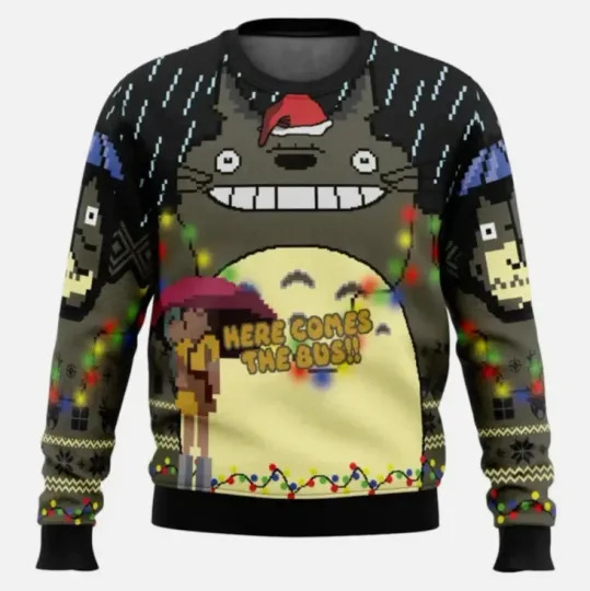 Anime Totoro Santa Ugly Christmas Sweater Gift For Christmas