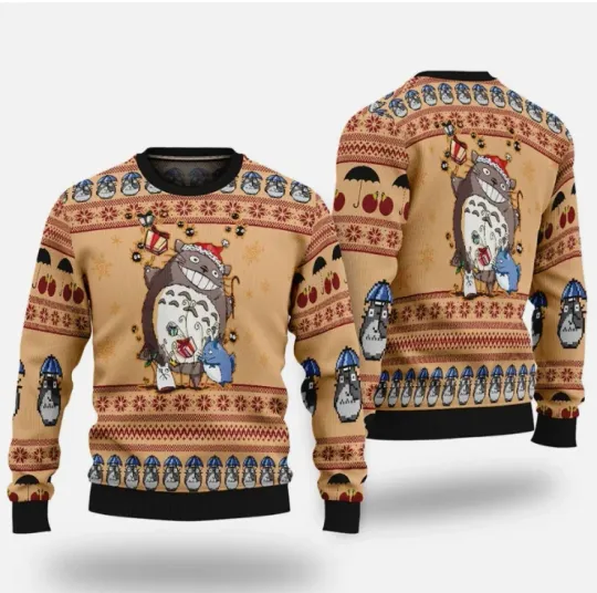 My Neighbor Totoro Alt Ugly Christmas Sweater 2025 Gift For Fans