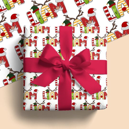 Christmas Gift Wrap for Kids and Adults Personalized Wrapping Paper Roll