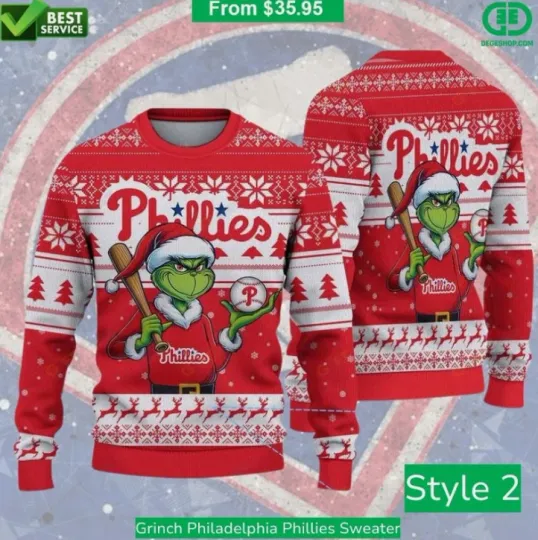 Discover funny character Phillie Sweater Ugly Gift For Christmas