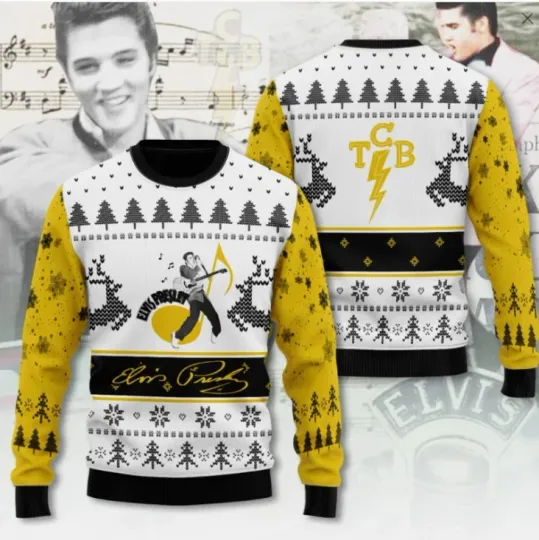 Discover Elvis 1Presley 2025 Ugly Sweater Xmas Gift For Christmas