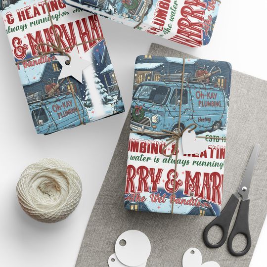 Discover Harry and Marv Christmas Wrapping Paper
