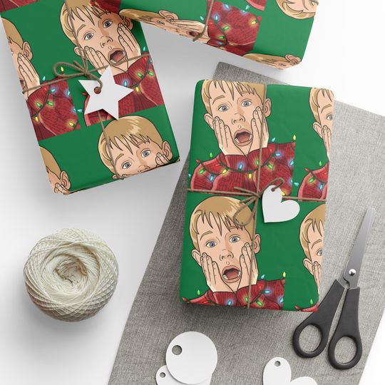 Discover Home Alone Funny Christmas Wrapping Paper
