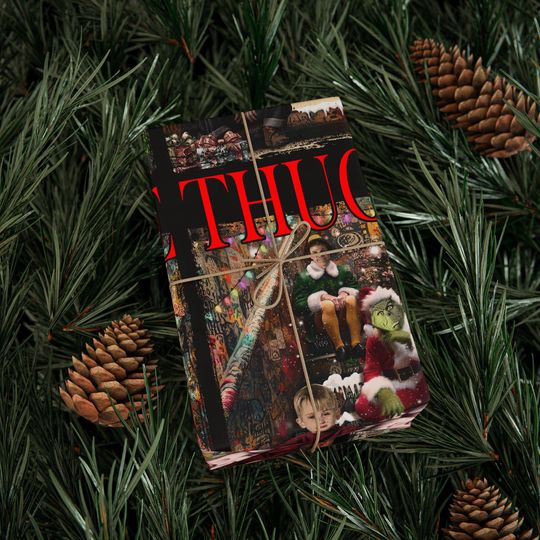 Thug Life Movie Character Christmas Wrapping Paper