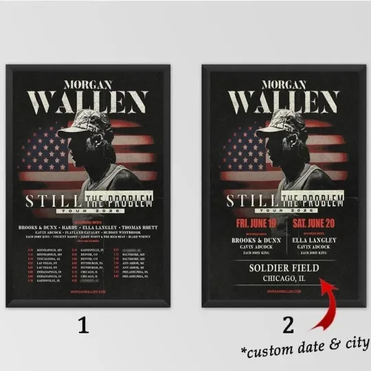 Discover Wallen Western – Still The Problem Tour 2026 Custom Poster, Country Music Concert