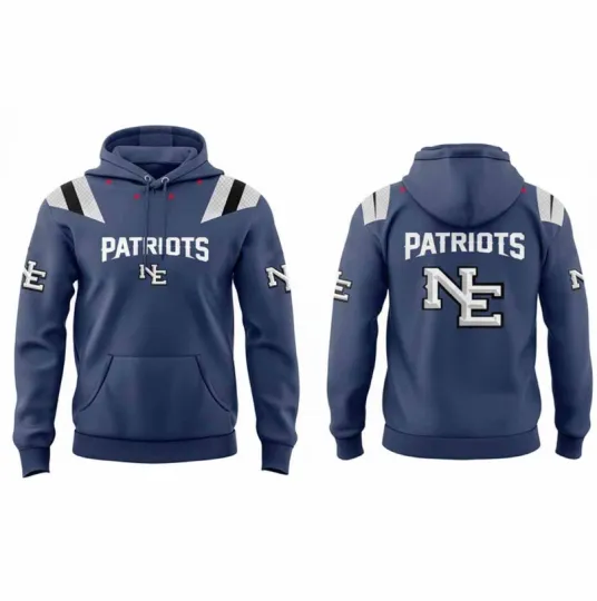 2025 Patriots Rivalry Nor Easter Storm Blue 3D Hoodie