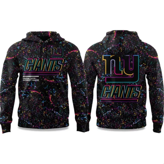 Discover 2025 Giants Crucial Catch 3D All Over Printed Hoodie