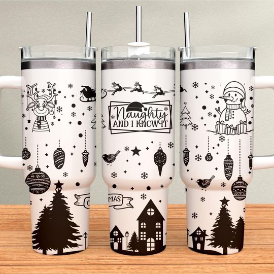 Discover Christmas 40oz Quencher Laser Tumbler Wrap, 40oz Laser Engraving Wrap, PNG Tumbler Design Sublimation Designs Downloads, Laser SVG