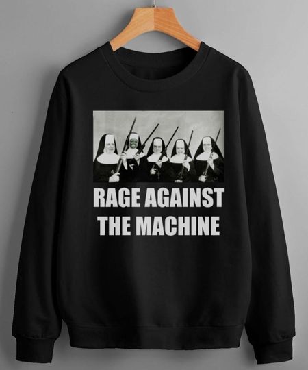 Discover Rage Against Graphic Tee, Vintage Rock Band Concert Sweatshirt