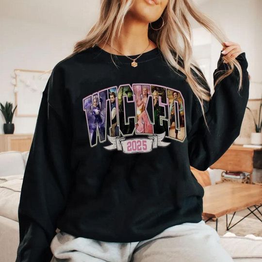 Discover Wicked Movie Graphic Sweatshirt, Changed For Good Unisex Fan Tee, Film Merchandise
