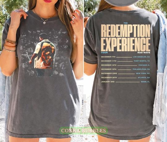 Rod Wave Shirt, The Redemption Experience Tour 2025 2026 Concert TShirt