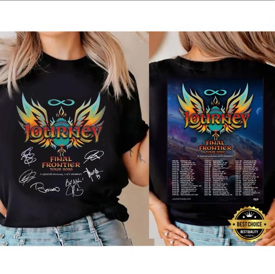 Discover Journey Band Final Frontier Tour 2026 T-Shirt, Vintage Rock Concert Tee, Vintage Journey Band T-shirt: Scarab Japan Tour 1981, Gift for her