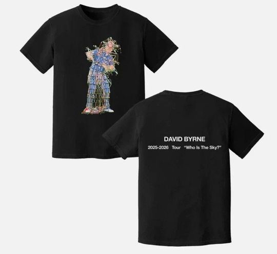 David Byrne 2025 2026 Tour Concert T-Shirt