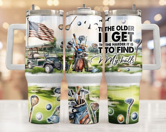 Discover Golf 40Oz Tumbler Wrap Sublimation Design, Fathers Day 40 Oz Tumbler  , Seamless, Sarcastic Husband 40Oz Wrap, 40 Ounce Tumbler Golf