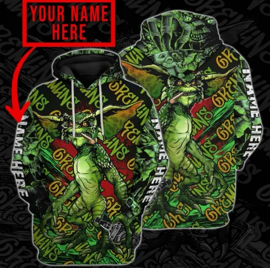 Personalized Gremlins 3D All Over Print Hoodie Xmas Gift 2025