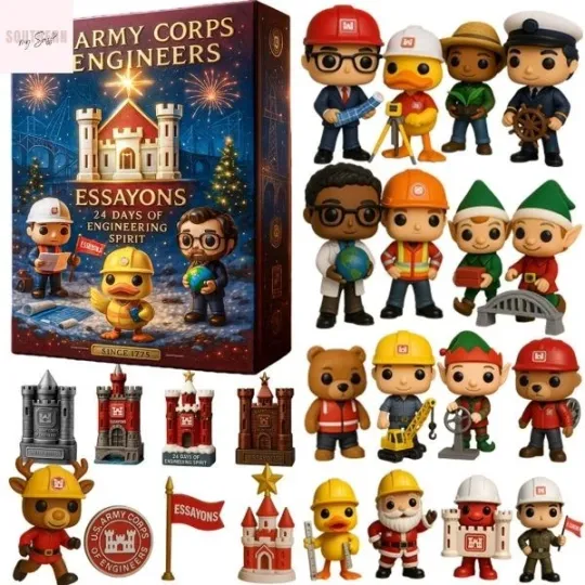 Discover HOT!!US Army Corps of Engineers Essayons 2025 Advent Calendar Gift