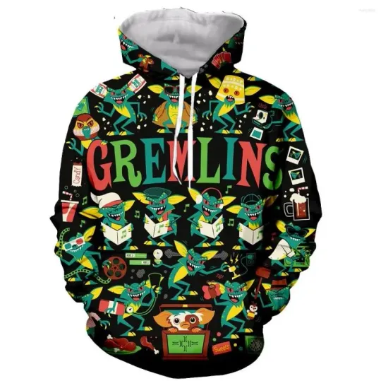 Funny Gremlins Hoodie 3D Print Fashion Sweatshirt For Men Women