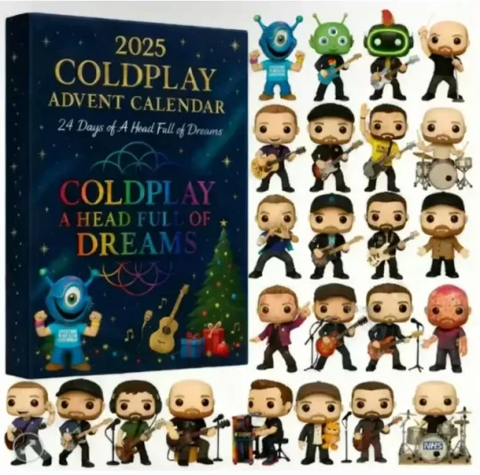 Discover Coldplay 2D Advent Calendar 2025 Gift For Christmas