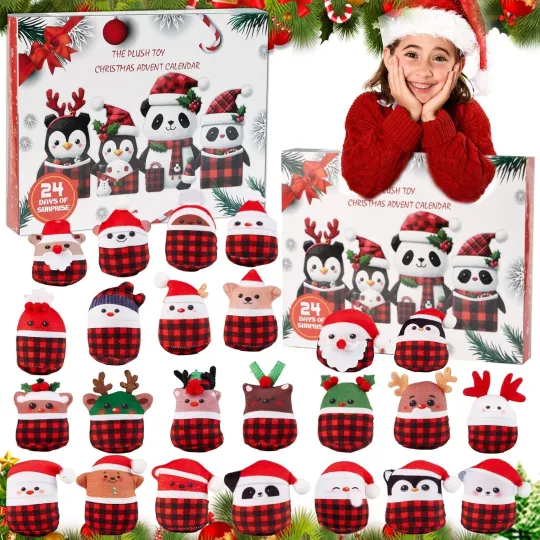 Discover Christmas Plush Advent Calendar 2025 Collection - 24 Unique Surprises to Brighte