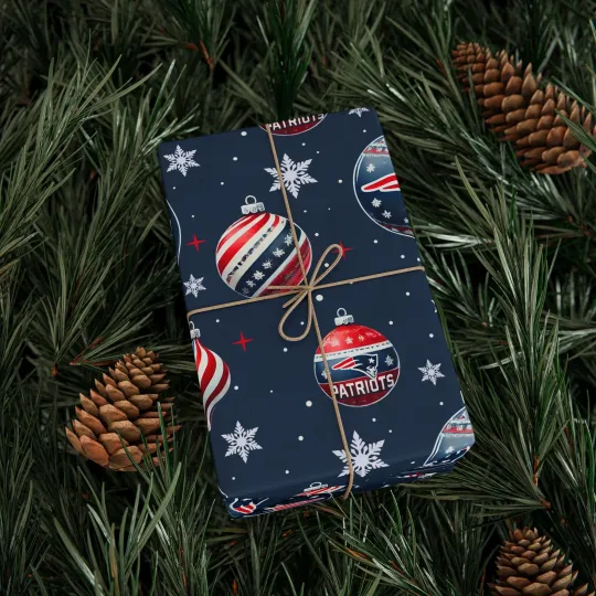 Discover New England Patriots Christmas Wrapping Paper, Patriotss Gift Wrap