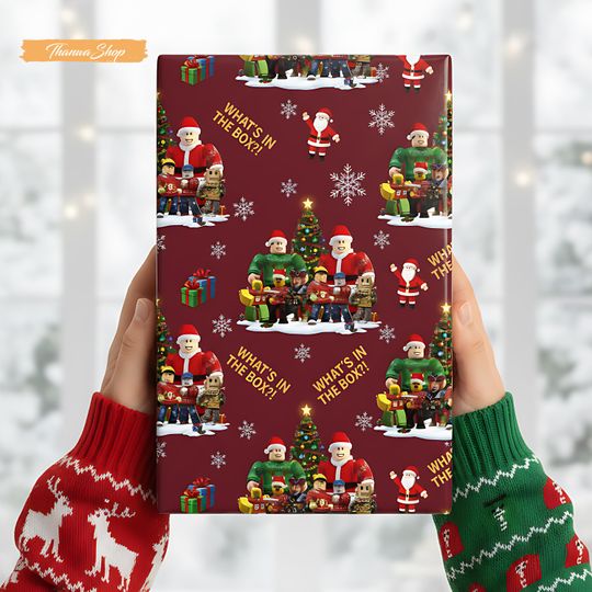 Discover Video Game Christmas Wrapping Paper: Funny Gaming Gift Wrap for Boys