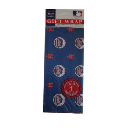 Discover MLB New York Mets Wrapping Paper Gift Wrap Sheets