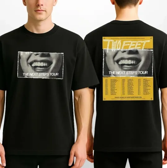 Discover Two Feet Tour Poster T-Shirt Multiple Venues USA March-May 2026